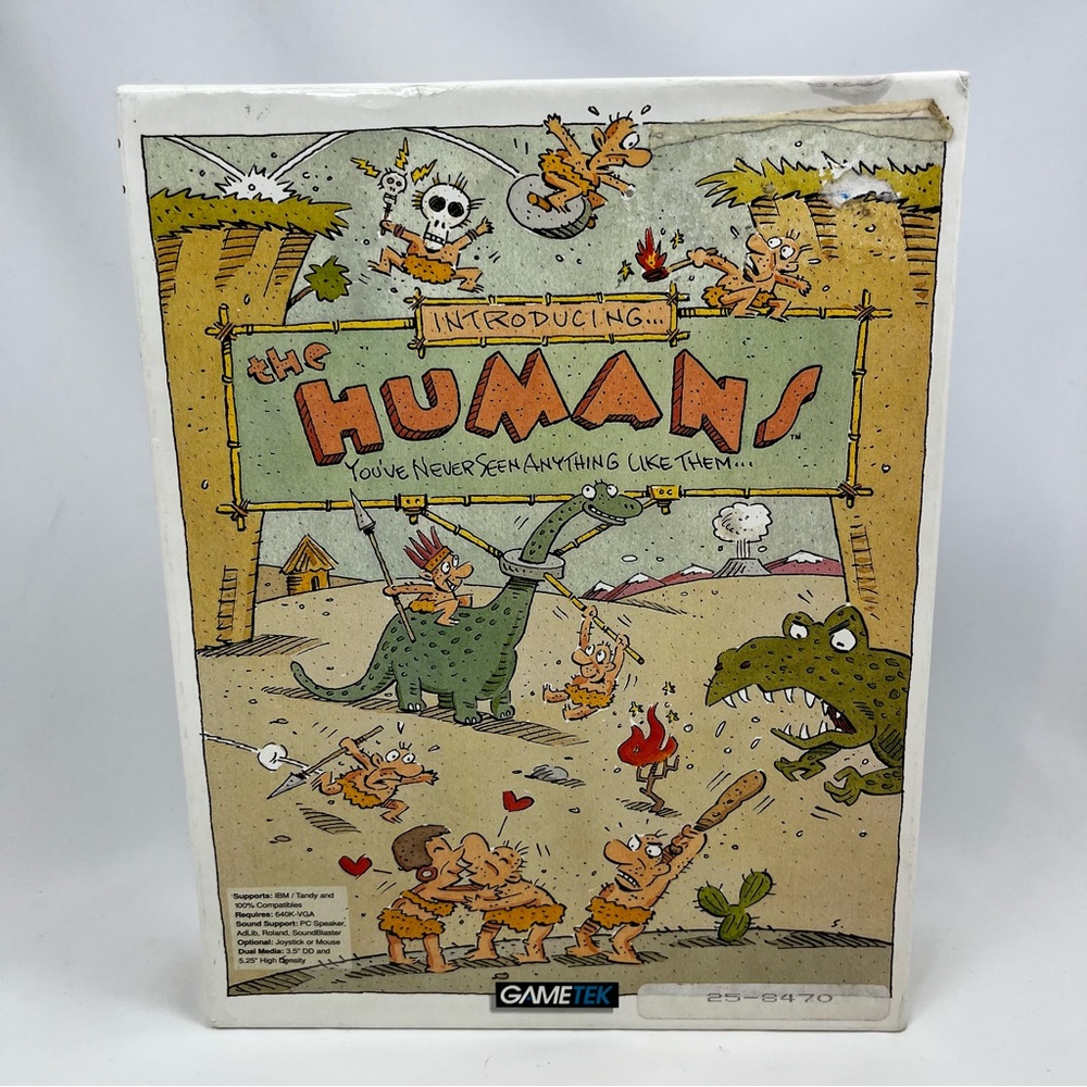 Introducing the Humans 1992 Atari Corp. PC GameTek IBM 5.25” & 3.5” Floppy Disks